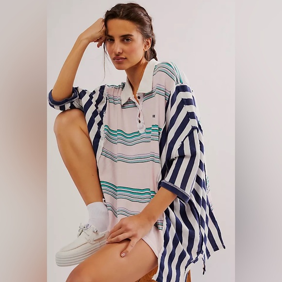 Free People Tops - We the Free Schools Out Polo